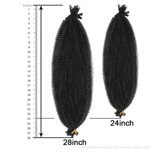Soft Pre Separated Afro Spring Twist Crochet Braid Hair For Butterfly Locs